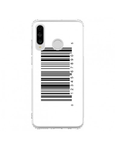 Coque Huawei P30 Lite Code Barres Noir - Laetitia