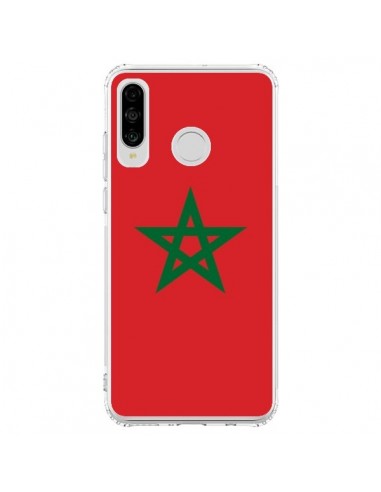 Coque Huawei P30 Lite Drapeau Maroc Marocain - Laetitia