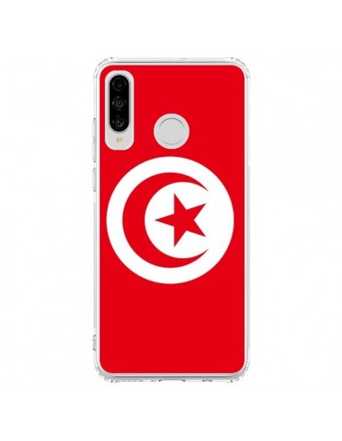 Coque Huawei P30 Lite Drapeau Tunisie Tunisien - Laetitia
