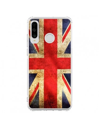 Coque Huawei P30 Lite Drapeau Angleterre Anglais UK - Laetitia