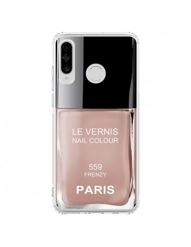 Coque Huawei P30 Lite Vernis Paris Frenzy Beige - Laetitia