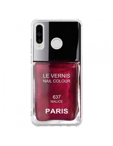 Coque Huawei P30 Lite Vernis Paris Malice Violet - Laetitia