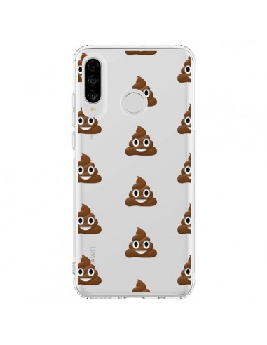 Coque Huawei P30 Lite Shit Poop Emoticone Emoji Transparente - Laetitia