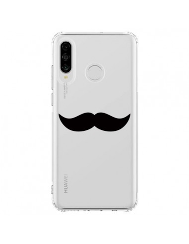 Coque Huawei P30 Lite Moustache Movember Transparente - Laetitia