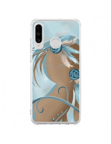 Coque Huawei P30 Lite Femme Plume Zoey Woman Feather - LouJah
