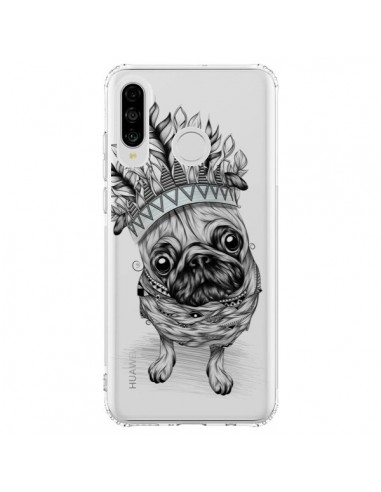 Coque Huawei P30 Lite Chien Roi Bulldog Indien Transparente - LouJah