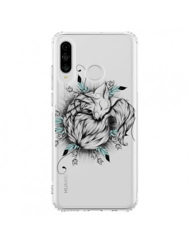 Coque Huawei P30 Lite Petit Renard Renardeau Transparente - LouJah