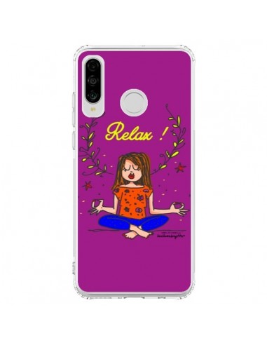 Coque Huawei P30 Lite Fille Relax Zen Yoga - Leellouebrigitte