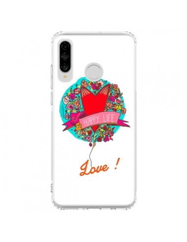 Coque Huawei P30 Lite Love Happy Life - Leellouebrigitte