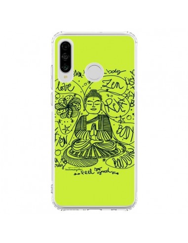 Coque Huawei P30 Lite Buddha Listen to your body Love Zen Relax - Leellouebrigitte