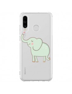 Coque Huawei P30 Lite Elephant Elefant Animal Coeur Love...