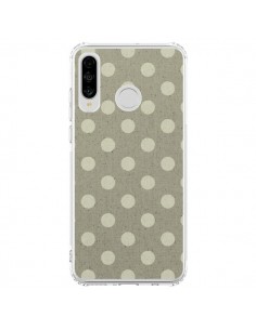 Coque Huawei P30 Lite Pois Polka Camel - Mary Nesrala