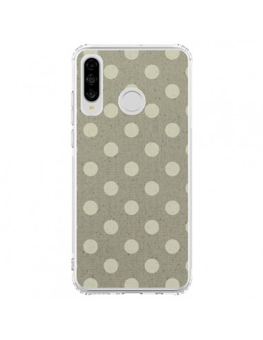 Coque Huawei P30 Lite Pois Polka Camel - Mary Nesrala