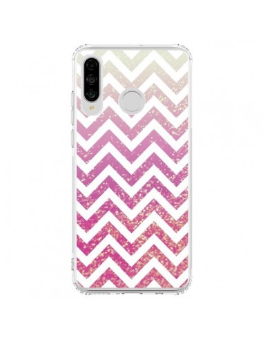 Coque Huawei P30 Lite Chevron Pixie Dust Triangle Azteque - Mary Nesrala