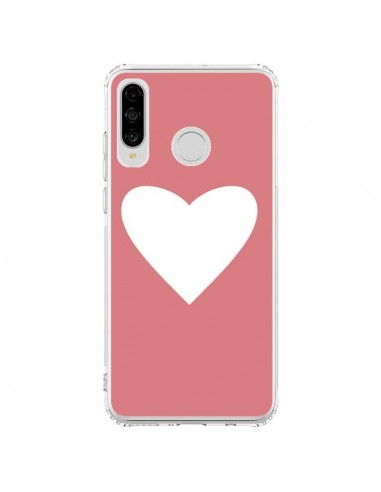 Coque Huawei P30 Lite Coeur Corail - Mary Nesrala