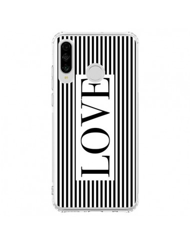 Coque Huawei P30 Lite Love Noir et Blanc - Mary Nesrala