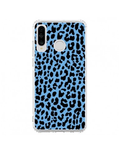 Coque Huawei P30 Lite Leopard Bleu Neon - Mary Nesrala