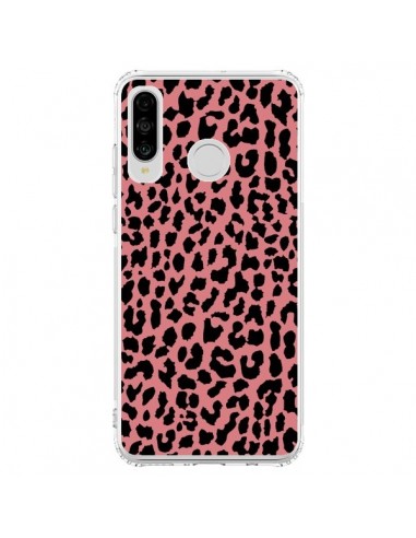 Coque Huawei P30 Lite Leopard Corail Neon - Mary Nesrala