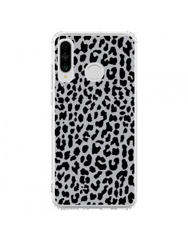 Coque Huawei P30 Lite Leopard Gris Neon - Mary Nesrala