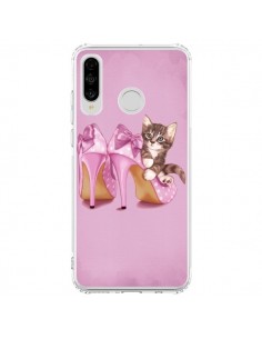 Coque Huawei P30 Lite Chaton Chat Kitten Chaussure Shoes...