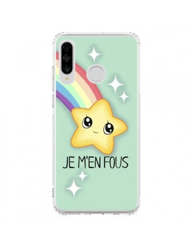 Coque Huawei P30 Lite Etoile Je m'en fous - Maryline Cazenave