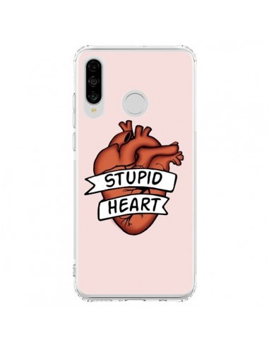 Coque Huawei P30 Lite Stupid Heart Coeur - Maryline Cazenave