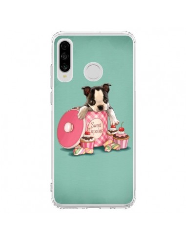 Coque Huawei P30 Lite Chien Dog Cupcakes Gateau Boite - Maryline Cazenave