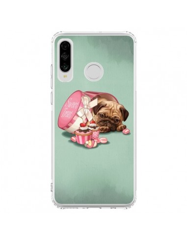 Coque Huawei P30 Lite Chien Dog Cupcakes Gateau Bonbon Boite - Maryline Cazenave