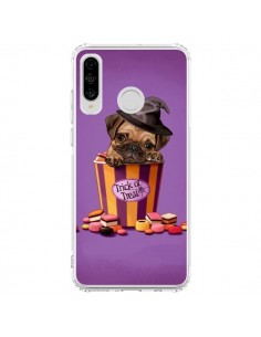Coque Huawei P30 Lite Chien Dog Halloween Sorciere Bonbon...