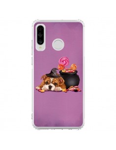 Coque Huawei P30 Lite Chien Dog Halloween Sorciere...