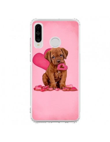 Coque Huawei P30 Lite Chien Dog Gateau Coeur Love - Maryline Cazenave