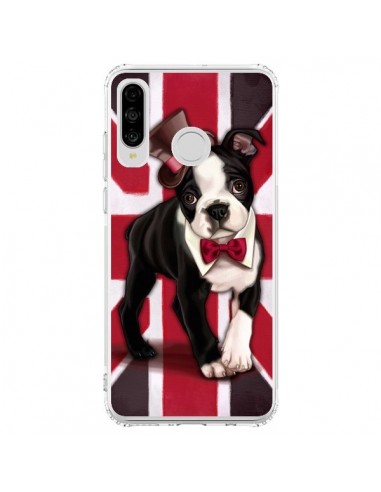 Coque Huawei P30 Lite Chien Dog Anglais UK British Gentleman - Maryline Cazenave