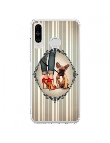 Coque Huawei P30 Lite Lady Jambes Chien Dog - Maryline Cazenave