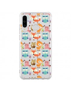Coque Huawei P30 Lite Renard Ecureuil Lapin Hibou...